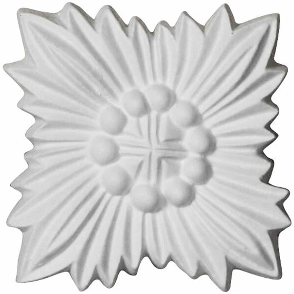 Ekena Millwork 3"W x 3"H x 1/2"P Daniela Rosette ROS02X02DN - main